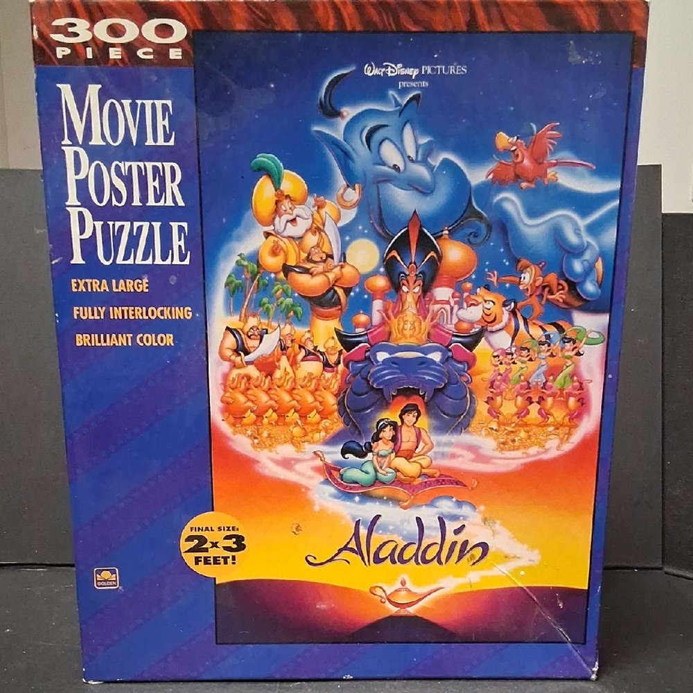 Disney Aladdin Movie Poster 300 Puzzle 2 X 3 Feet